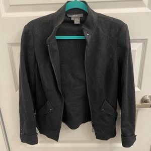 Per Se Wool Bomber jacket with studded accent